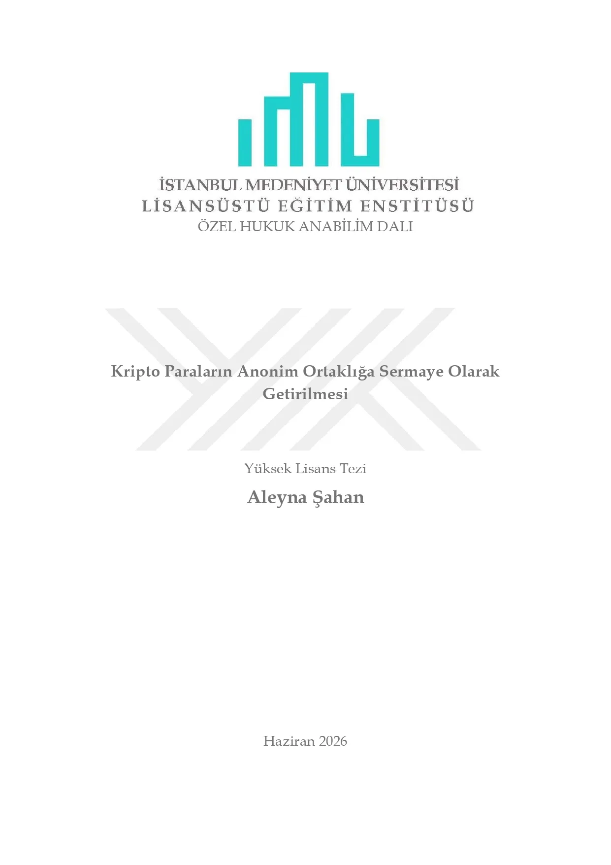 Kripto Paraların Anonim Ortaklığa Sermaye Olarak Getirilmesi